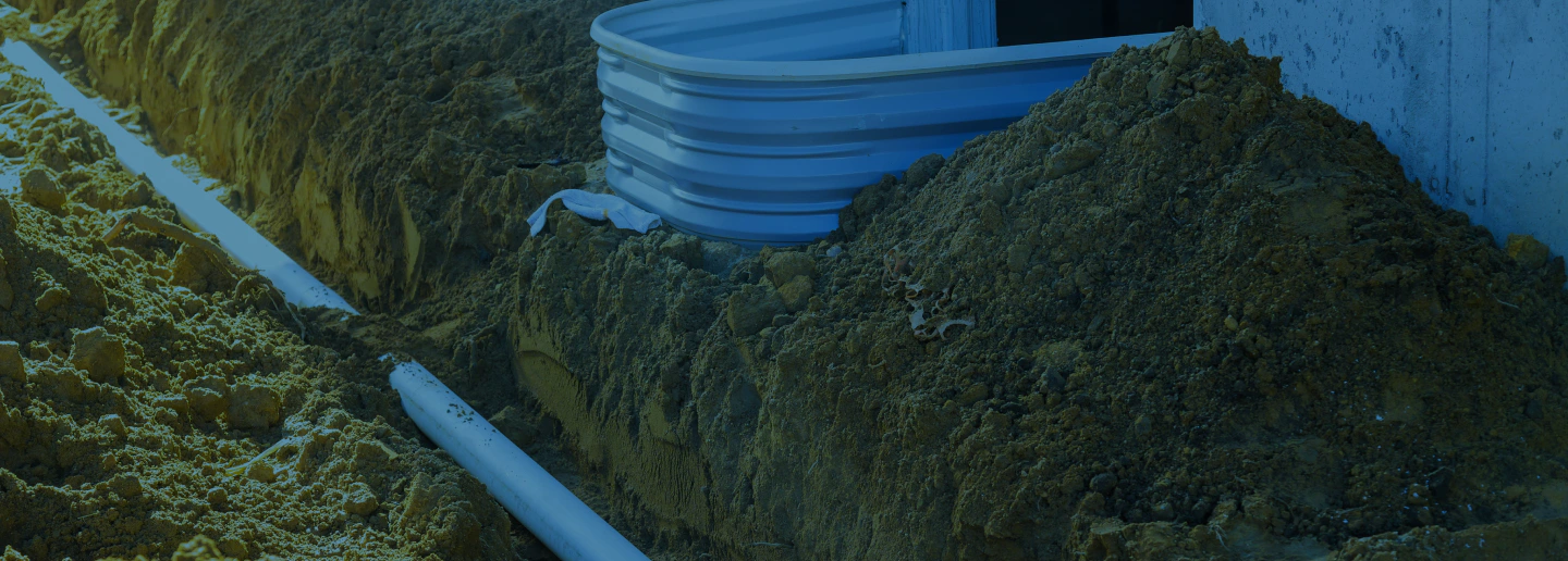 new construction sewer line