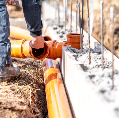 sewer line installation
